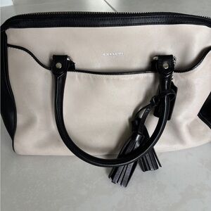 Coach Black and Cream Purse